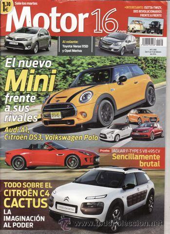 Coches: REVISTA MOTOR 16 N&ordm; 1580 A&Ntilde;O 2014. PRUEBA: JAGUAR F TYPE S CONVERTIBLE V8 5.0 S/C. COMPARATIVA: AUDI