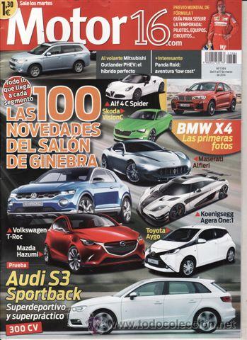 Coches: REVISTA MOTOR 16 N&ordm; 1594 A&Ntilde;O 2014. PRUEBA: AUDI S3 SPORTBACK S-TRONIC QUATTRO.