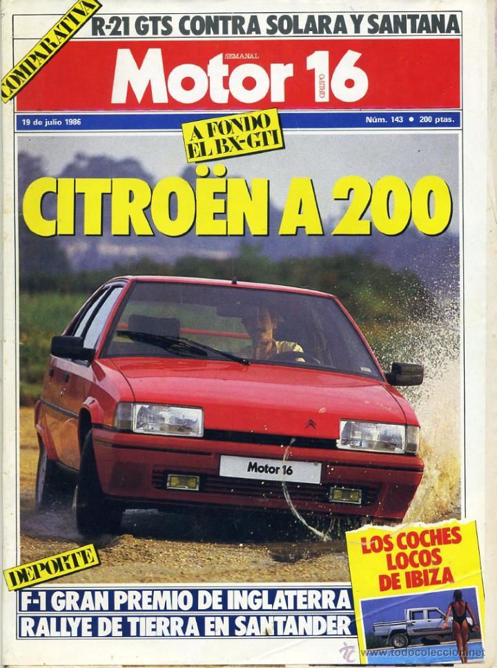 Coches: Motor16 N&ordm;143 de julio del 1986, Citro&euml;n a 200, los coches locos de Ibiza