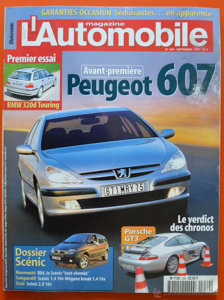 Coches: MAGAZINE L' AUTOMOBILE - N&ordm; 639 - 1999 - PEUGEOT 607 - REVISTA FRANCESA