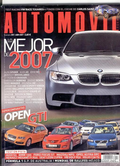 Auto: AUTOMOVIL: LO MEJOR DE 2007-N&ordm; 351. ABRIL 2007. VW RACE TOUAREG A FONDO CON EL COCHE DE CARLOS SAINZ