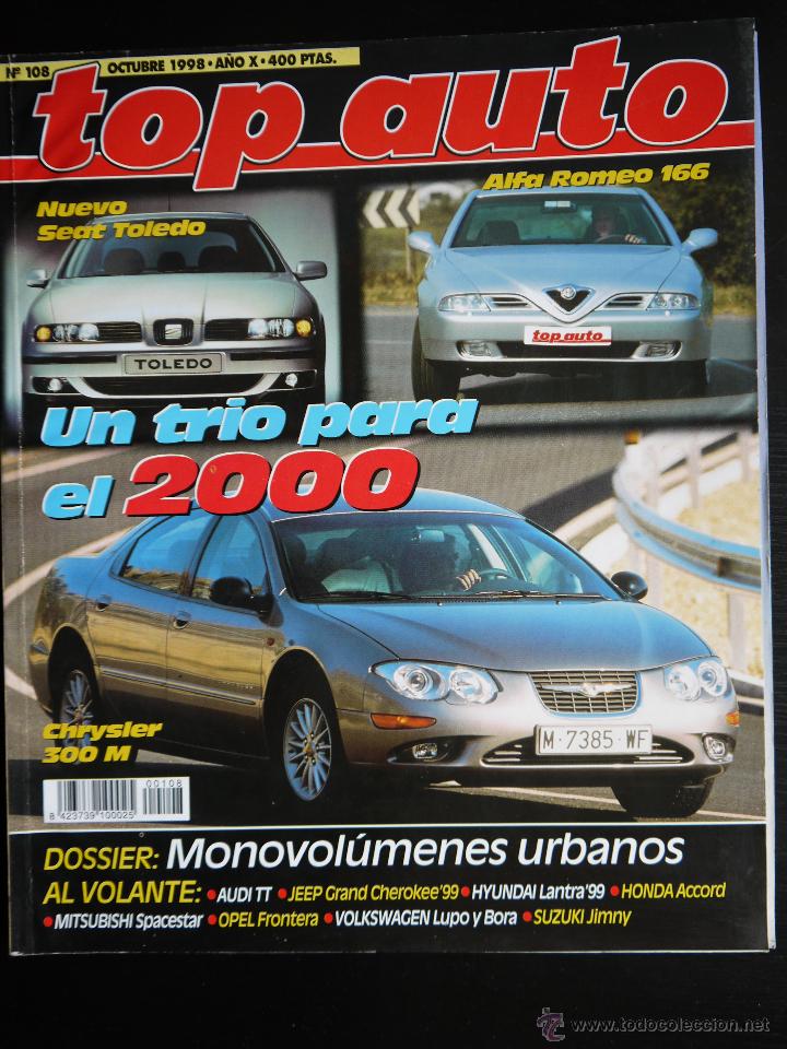 Coches: REVISTA TOP AUTO N&ordm; 108- OCTUBRE 1998- FERRARI F-355 F1