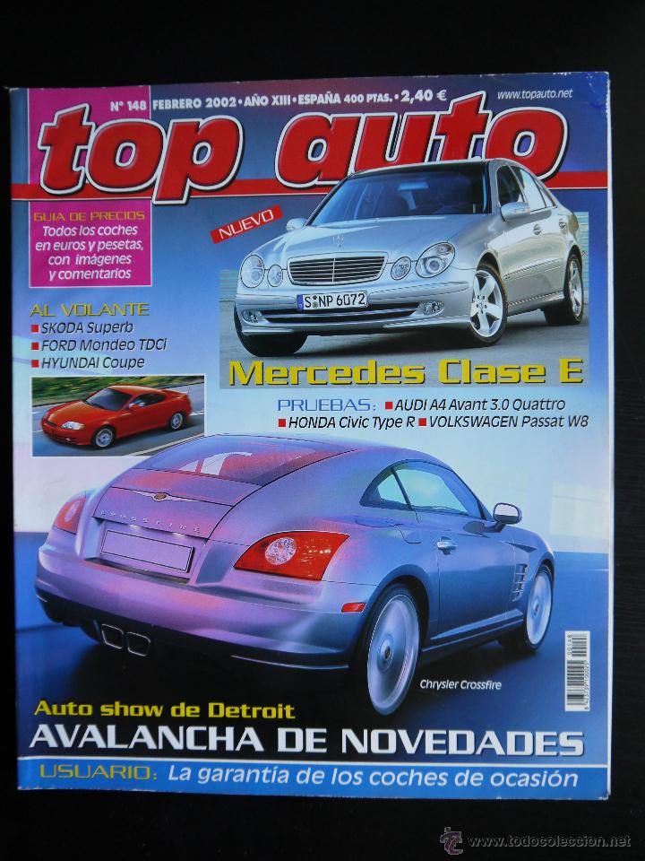 Coches: REVISTA TOP AUTO N&ordm; 148- FEBRERO 2002- HONDA CIVIC TYPE R