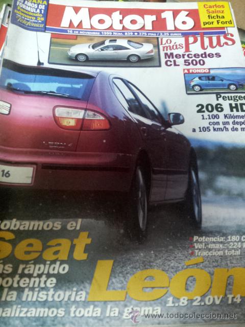 Coches: MOTOR 16 N&ordm; 839 1999