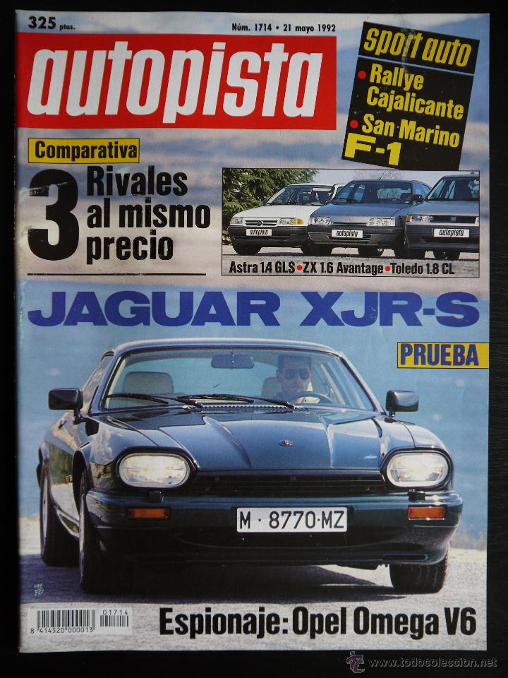 Coches: REVISTA AUTOPISTA N&ordm; 1714- MAYO 1992- JAGUAR XJR-S