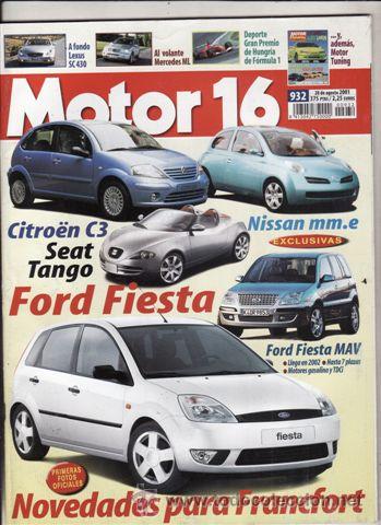 Coches: REVISTA MOTOR 16 N&ordm; 932 A&Ntilde;O 2001. PRUEBA: LEXUS SC 430. VOLANTE MERCEDES ML.
