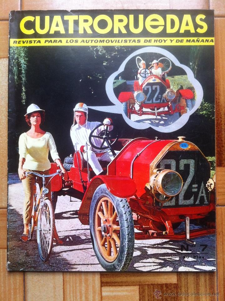 Coches: Revista Cuatroruedas 7 Julio 1964, articulo pegaso, seat 600, Henry Ford, seat 850, formula 1