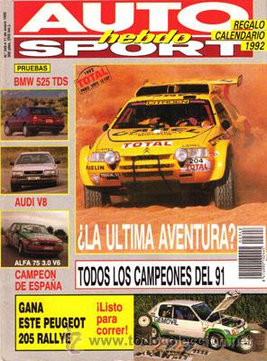 Coches: AUTO HEBDO N&ordm; 0348 (11-01-92) - Foto 1