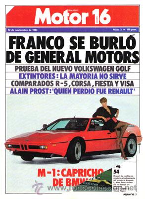 Coches: MOTOR 16 N&ordm; 003 (12-11-83)