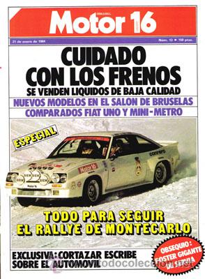 Coches: MOTOR 16 N&ordm; 013 (21-01-84)