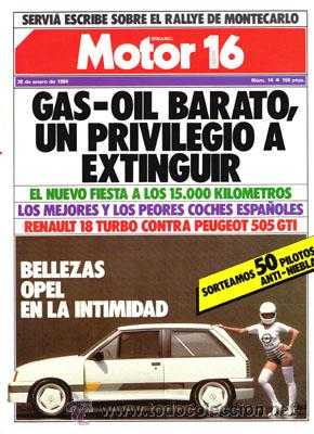 Coches: MOTOR 16 N&ordm; 014 (28-01-84)