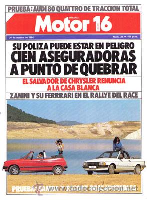 Coches: MOTOR 16 N&ordm; 022 (24-03-84)