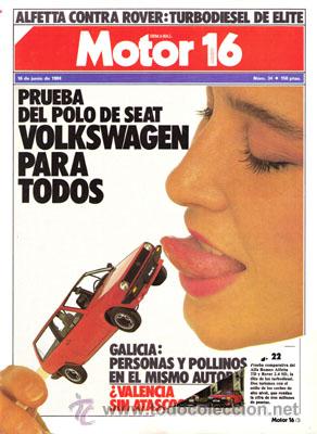 Coches: MOTOR 16 N&ordm; 034 (16-06-84)