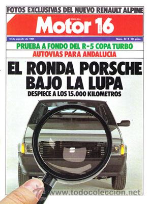 Coches: MOTOR 16 N&ordm; 043 (18-08-84)