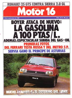 Coches: MOTOR 16 N&ordm; 049 (29-09-84)