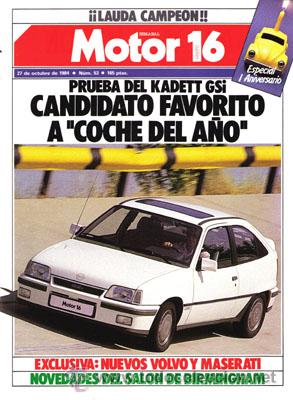 Coches: MOTOR 16 N&ordm; 053 (27-10-84)