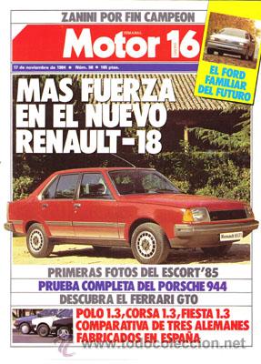 Coches: MOTOR 16 N&ordm; 056 (17-11-84)