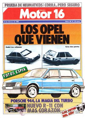 Coches: MOTOR 16 N&ordm; 069 (16-02-85)