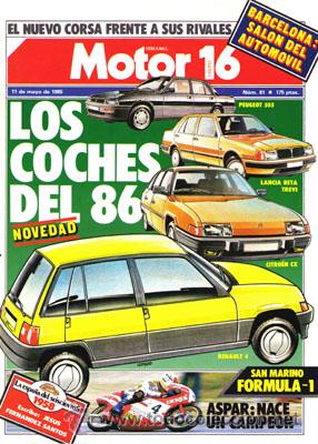 Coches: MOTOR 16 N&ordm; 081 (11-05-85)