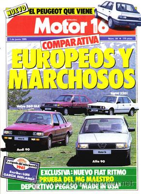 Coches: MOTOR 16 N&ordm; 084 (1-06-85)