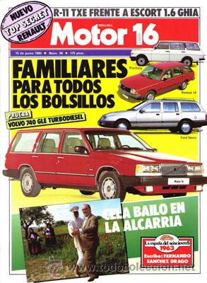 Coches: MOTOR 16 N&ordm; 086 (15-06-85)