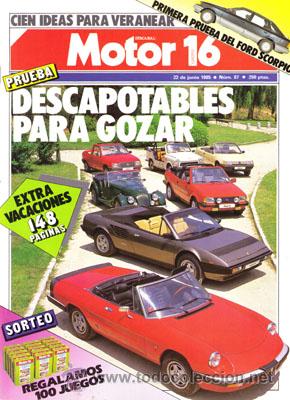 Coches: MOTOR 16 N&ordm; 087 (22-06-85)