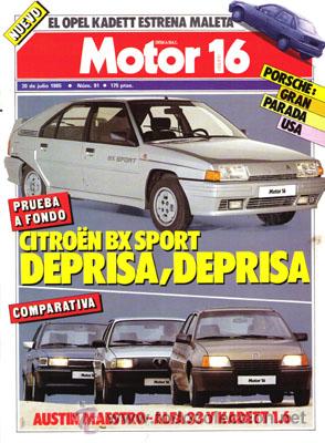 Coches: MOTOR 16 N&ordm; 091 (20-07-85)