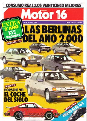 Coches: MOTOR 16 N&ordm; 105 (26-10-85)