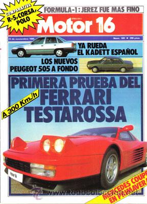 Coches: MOTOR 16 N&ordm; 109 (23-11-85)