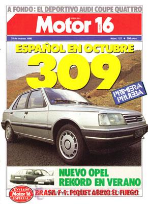 Coches: MOTOR 16 N&ordm; 127 (29-03-86)