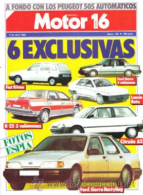 Coches: MOTOR 16 N&ordm; 128 (5-04-86)