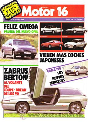 Coches: MOTOR 16 N&ordm; 156 (18-10-86)