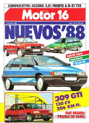 Coches: MOTOR 16 N&ordm; 167 (3-01-87)