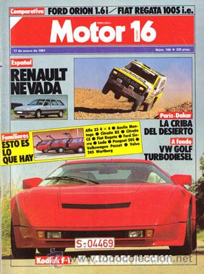Coches: MOTOR 16 N&ordm; 169 (17-01-87)