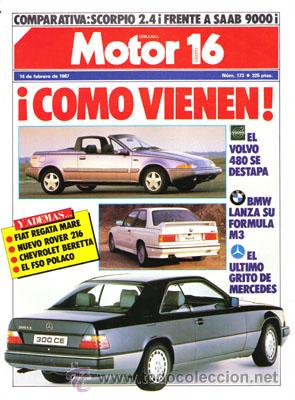 Coches: MOTOR 16 N&ordm; 173 (14-02-87)