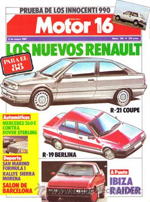 Coches: MOTOR 16 N&ordm; 185 (9-05-87)