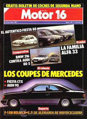 Coches: MOTOR 16 N&ordm; 187 (23-05-87)