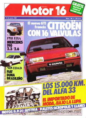 Coches: MOTOR 16 N&ordm; 190 (13-06-87)