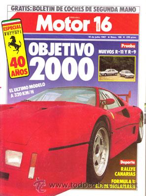 Coches: MOTOR 16 N&ordm; 195 (18-07-87)