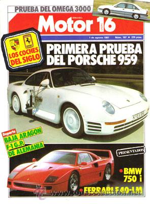 Coches: MOTOR 16 N&ordm; 197 (1-08-87)