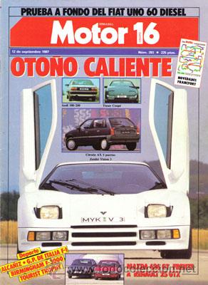 Coches: MOTOR 16 N&ordm; 203 (12-09-87)