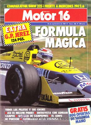 Coches: MOTOR 16 N&ordm; 205 (26-09-87)