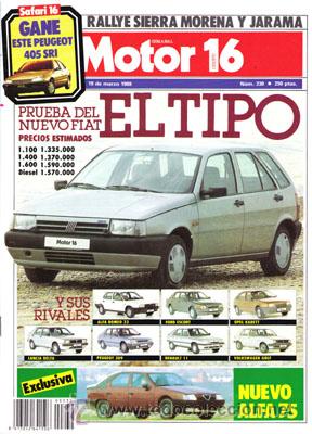 Coches: MOTOR 16 N&ordm; 230 (19-03-88)