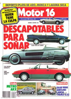 Coches: MOTOR 16 N&ordm; 234 (16-04-88)