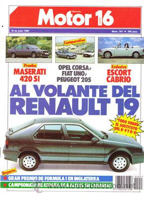 Coches: MOTOR 16 N&ordm; 247 (16-07-88)