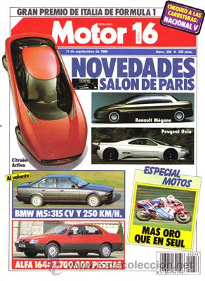 Coches: MOTOR 16 N&ordm; 256 (17-09-88)