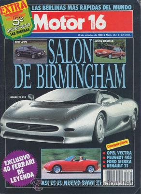 Coches: MOTOR 16 N&ordm; 262 (29-10-88)