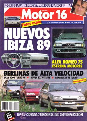 Coches: MOTOR 16 N&ordm; 264 (12-11-88)
