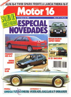 Coches: MOTOR 16 N&ordm; 277 (11-02-89)