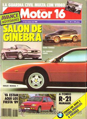 Coches: MOTOR 16 N&ordm; 281 (11-03-89)